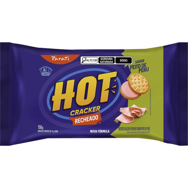 Biscoito Hot Cracker Parati Peito de Peru 150g