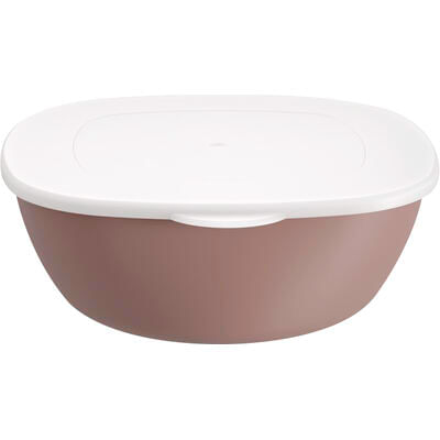 Saladeira com Tampa Coza Cinza Quente 1,3L un