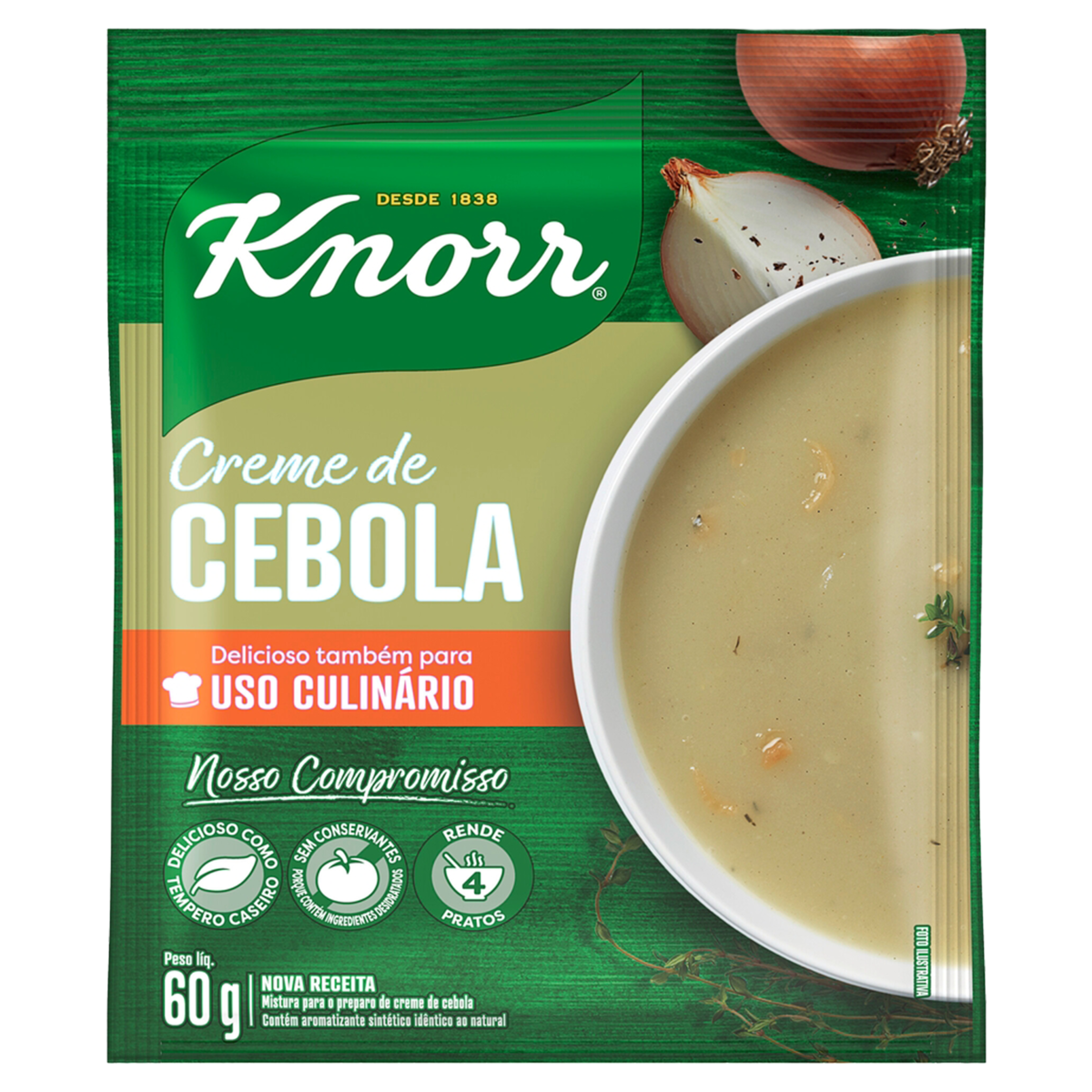Sopa Instantânea Knorr Creme de Cebola 60g