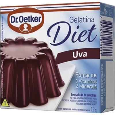 Gelatina Dr. Oetker 12g - Diet - Uva