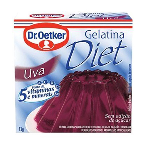 Gelatina Dr. Oetker 12g - Diet - Uva