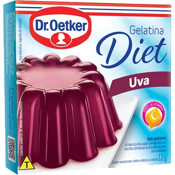 Gelatina Dr. Oetker 12g - Diet - Uva