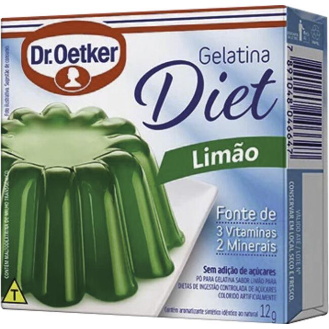 Gelatina Dr. Oetker 12g - Diet - Limão