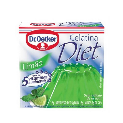Gelatina Dr. Oetker 12g - Diet - Limão