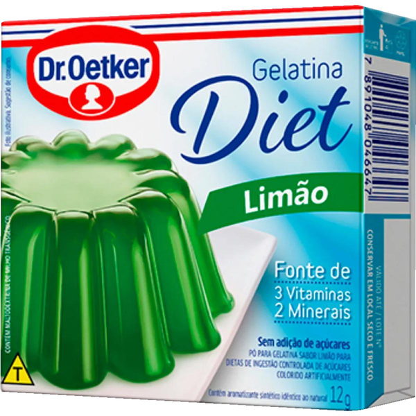 Gelatina Dr. Oetker 12g - Diet - Limão