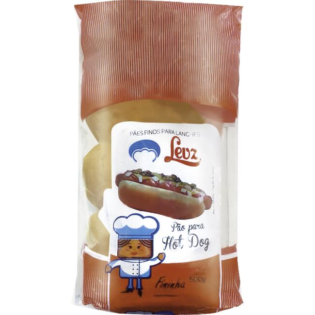 Pão para Hot Dog Levz 500g