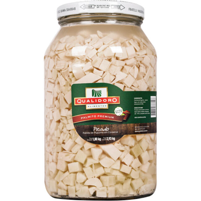 Palmito de Pupunha Qualidoro Picado 1,8kg