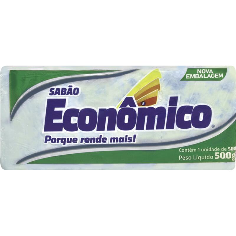 Sabão em Pedaço Marmorizado Econômico Verde 500g