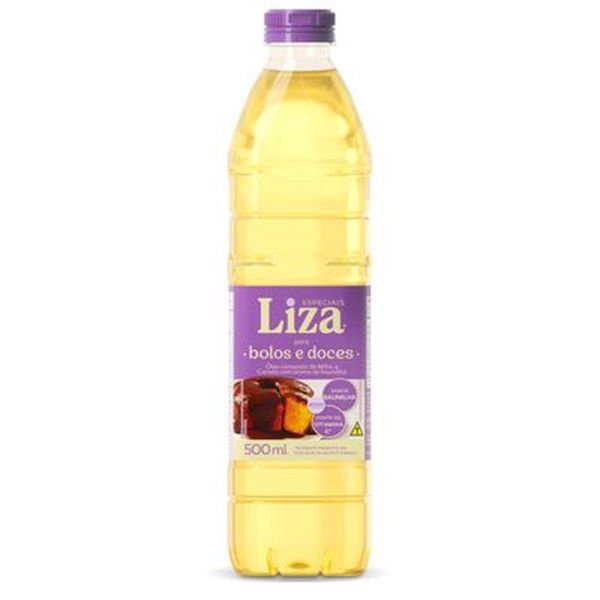 Óleo Liza 500ml - Composto de Milho e Canola - Bolos e Doces