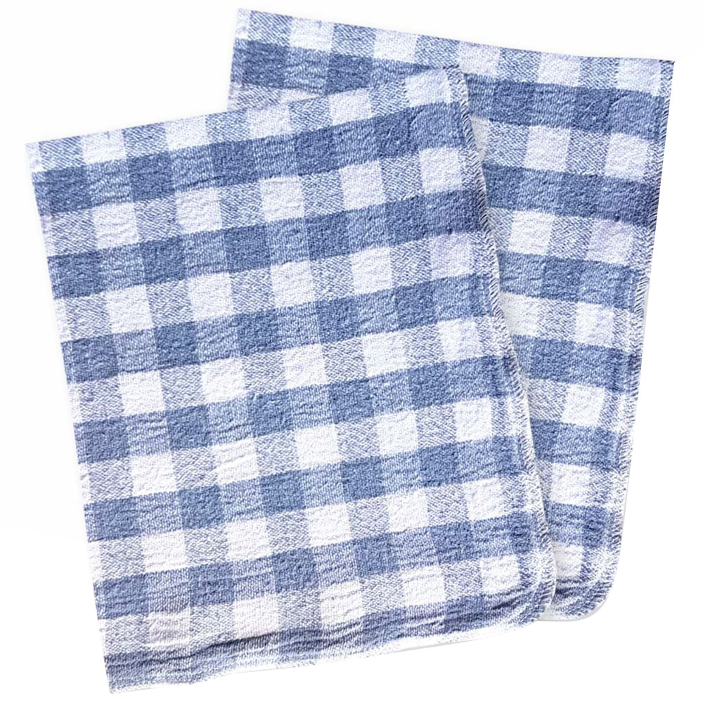 Saco Flabom Alvejado Xadrez 45x60cm