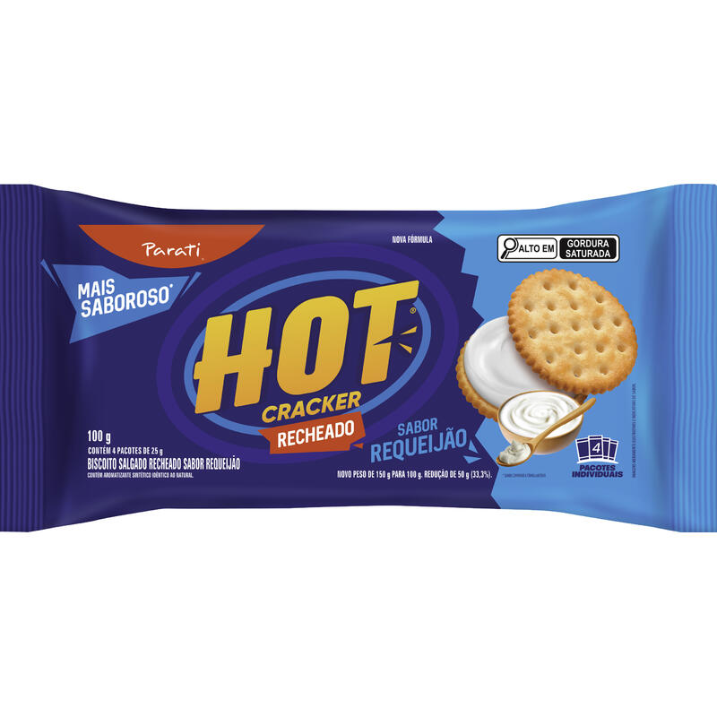 Biscoito Hot Cracker Parati Requeijão 100g