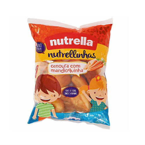 Bisnaguinha Cenoura e Mandioquinha Nutrella 300g