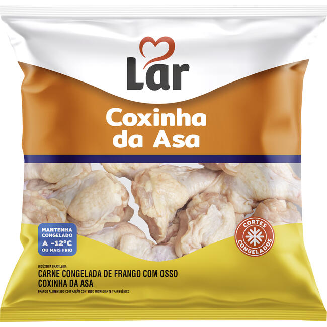 Coxinha da Asa de Frango Lar Cong Preço por quilo no pacote