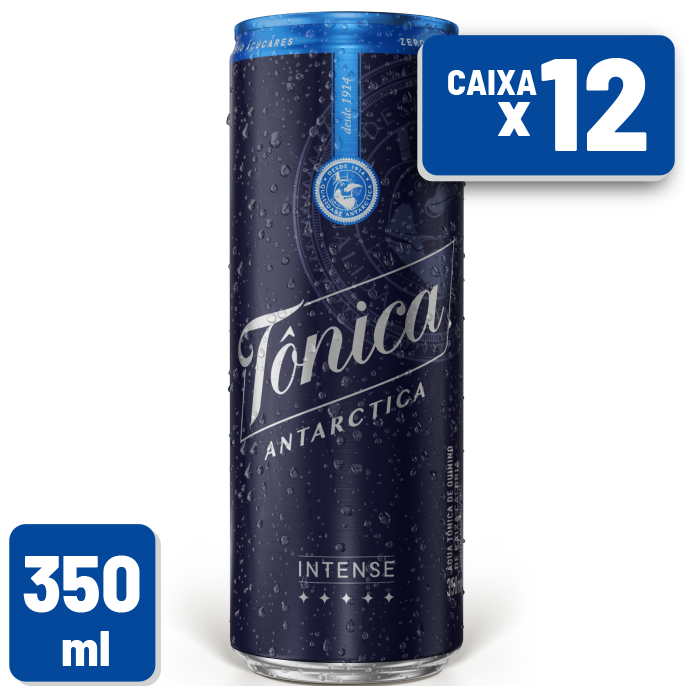Refrigerante Tônica Antarctica Intense Lata 350ml Caixa c/ 12 un