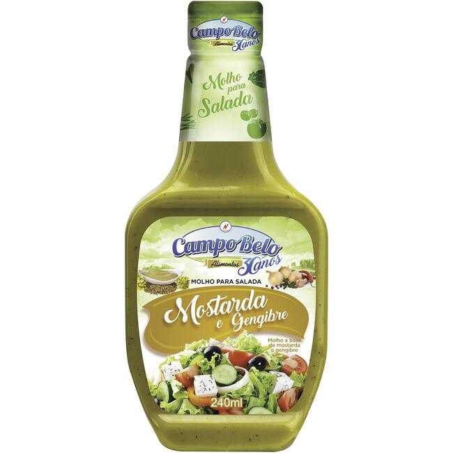 Molho para Salada Campo Belo Mostarda e Gengibre 240ml