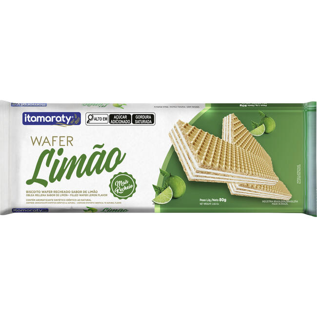 Biscoito Wafer Itamaraty Limão 80g