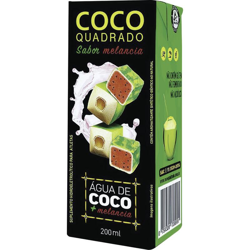 Água de Coco Quadrado Melancia 200ml