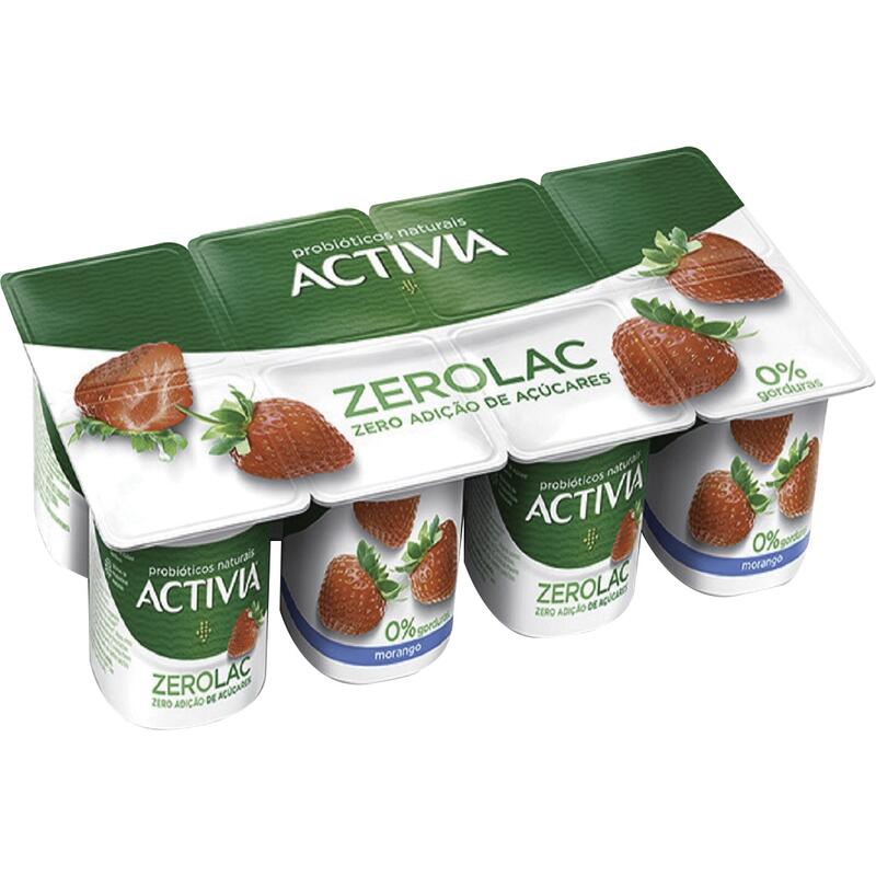Leite Fermentado Zero Activia Morango 800g