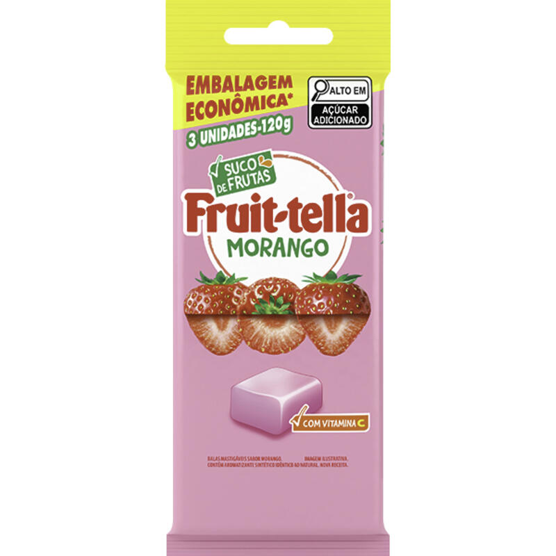 Drops Fruit-tella Morango 120g