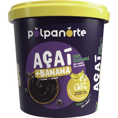 Açaí Polpa Norte Congelado Banana 1,020kg