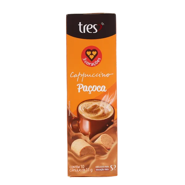Cápsula Tres 110g - Cappuccino - Paçoca