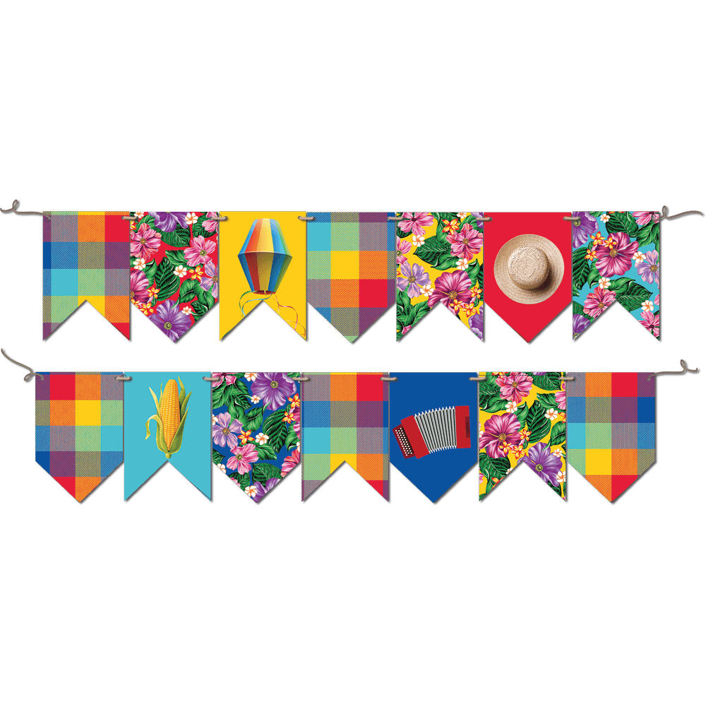 Faixa FESTCOLOR Bandeirinhas Junina