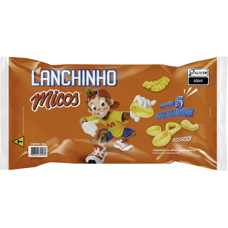 Salgadinho Micos Lanchinho Sortido 5 un