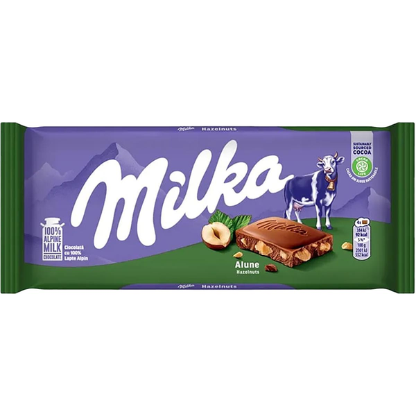 Chocolate Milka 100g - Avelã - Ao Leite