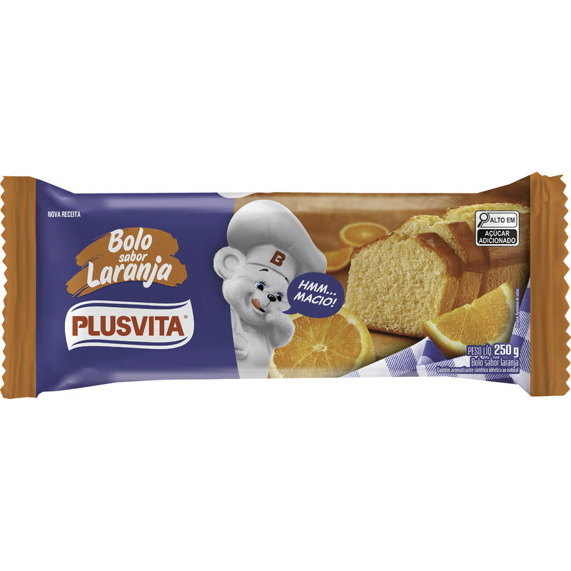 Bolo Plusvita Laranja 250g