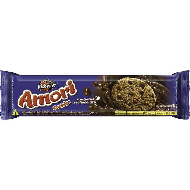 Biscoito Cookies Richester Baunilha 80g