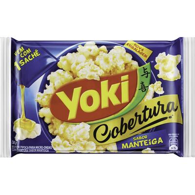 Milho de Pipoca para Micro-ondas Yoki Cob Manteiga 130g