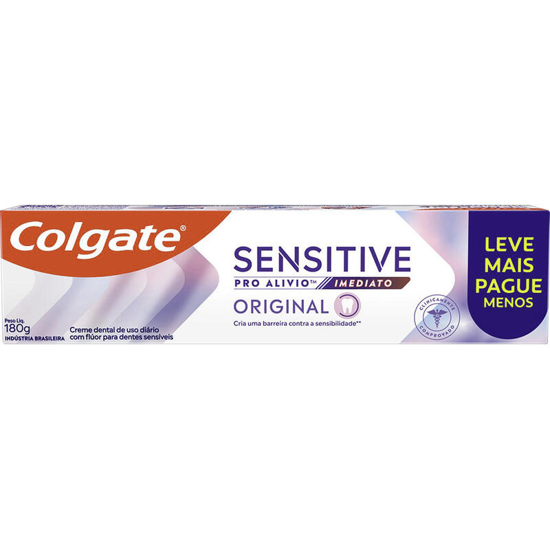 Creme Dental Colgate Sensitive Pro Alívio Imediato Original 180g