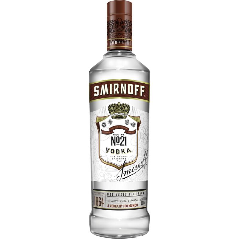 Vodka Destilada Smirnoff Garrafa 600ml