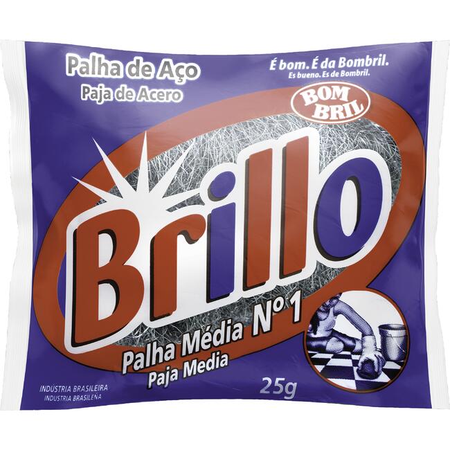 Esponja Aço Média nº 1 Brillo 25g