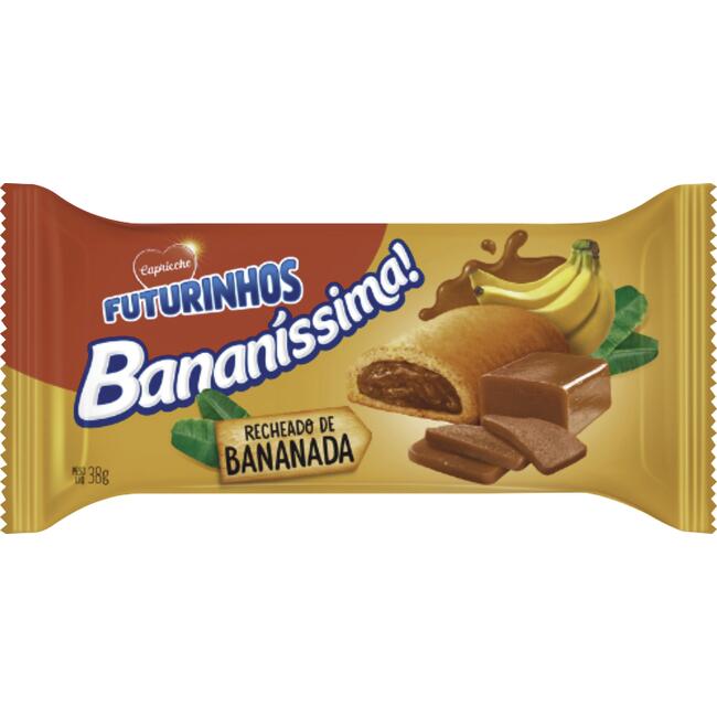 Biscoito Recheado Capricche Bananíssima 38g
