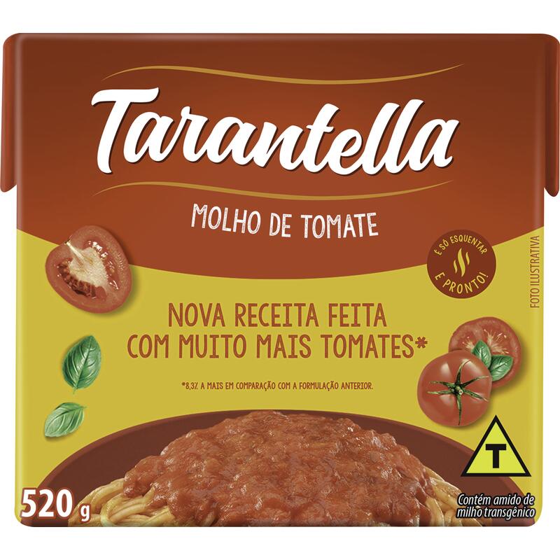 Molho de Tomate Tarantella Tradicional 520g