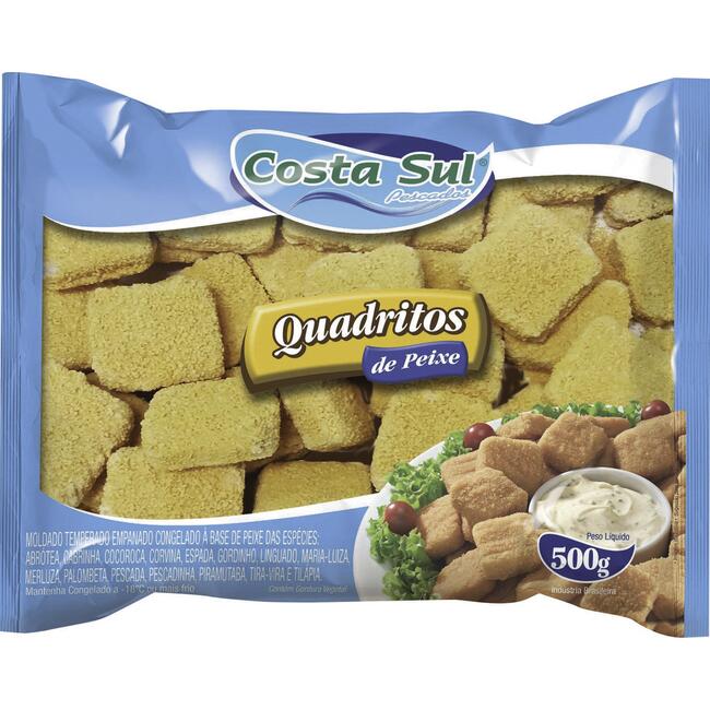 Empanado de Peixe Costa Sul Quadritos 500g