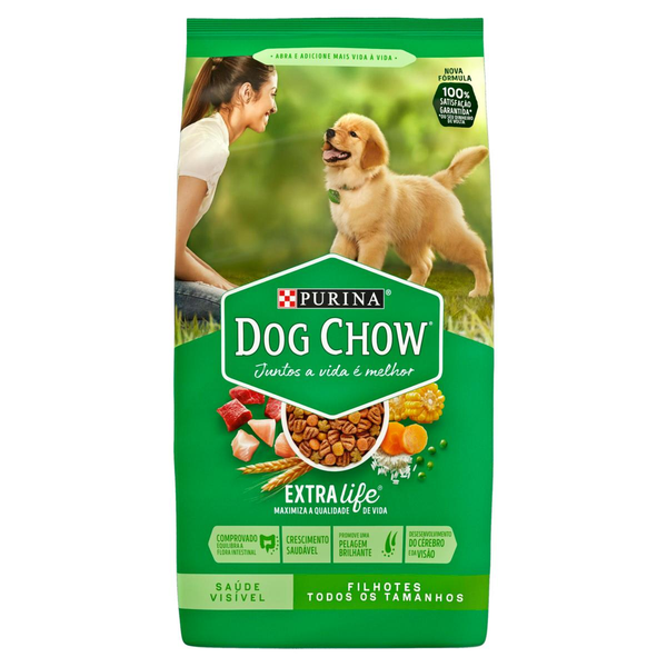 Ração Dog Chow 1kg - Filhotes - Raças Médias e Grandes