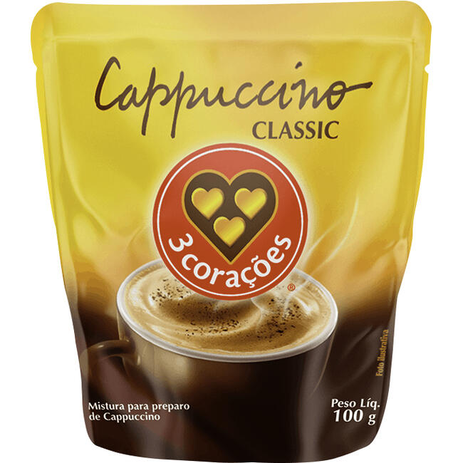 Café Cappuccino 3 Corações 100g