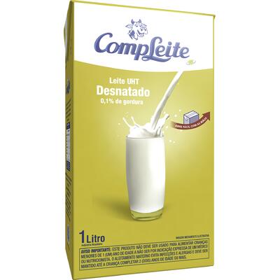 Leite Longa Vida Compleite Desnatado 1L