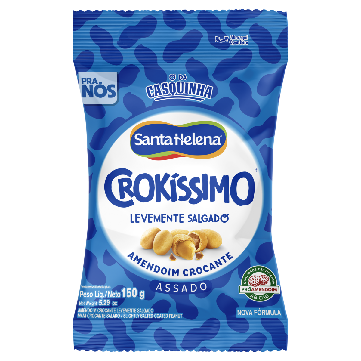 Amendoim Crocante Salgado Crokíssimo Pacote 150g