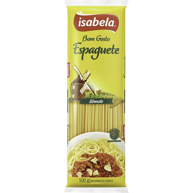 Macarrão de Sêmola Isabela Espaguete 500g