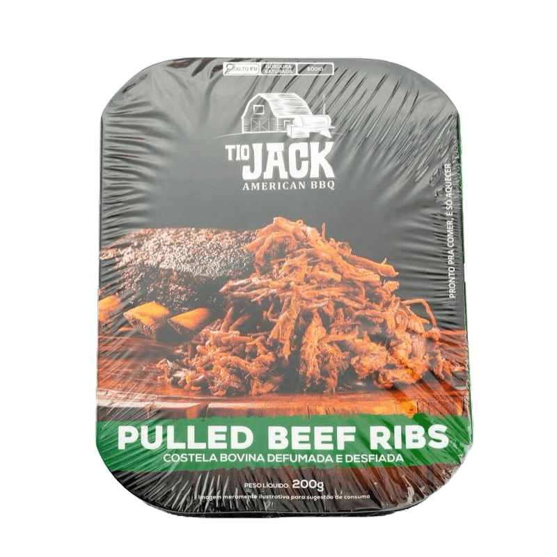 Pulled Beef Bovino TIO JACK Costela Defumada e Desfiada 200g