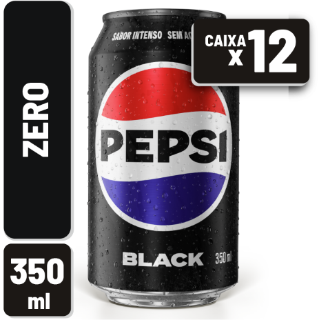 Refrigerante Pepsi Black Lata 350ml Caixa c/ 12 un