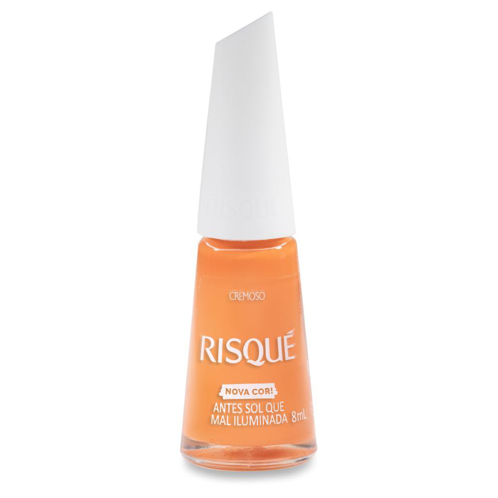 Esmalte Risqué Cremoso Ultrabrilho Antes Sol que Mal Iluminada 8ml