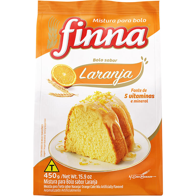 Mistura para Bolo Finna Laranja 450g