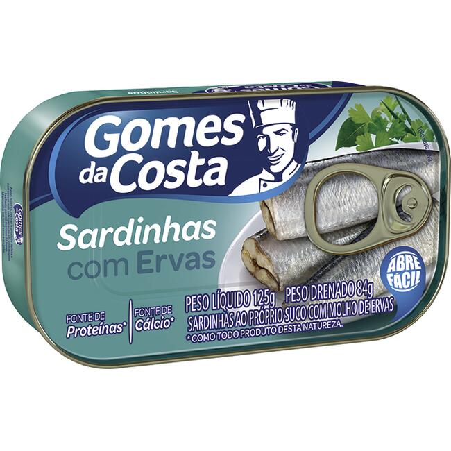 Sardinha Gomes da Costa Ervas finas 84g