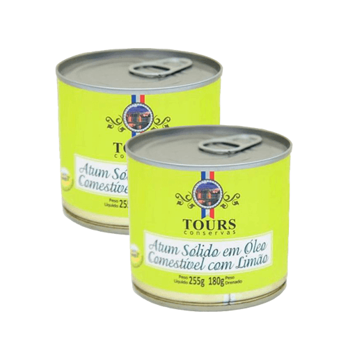 Kit 2x: Atum Sólido Com Limão Tours 255g