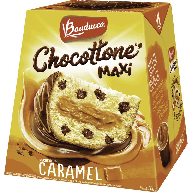 Chocottone Maxi Bauducco Caramelo 500g