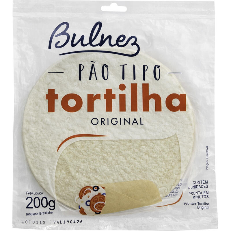 Pão Tortilha Bulnez Original 200g